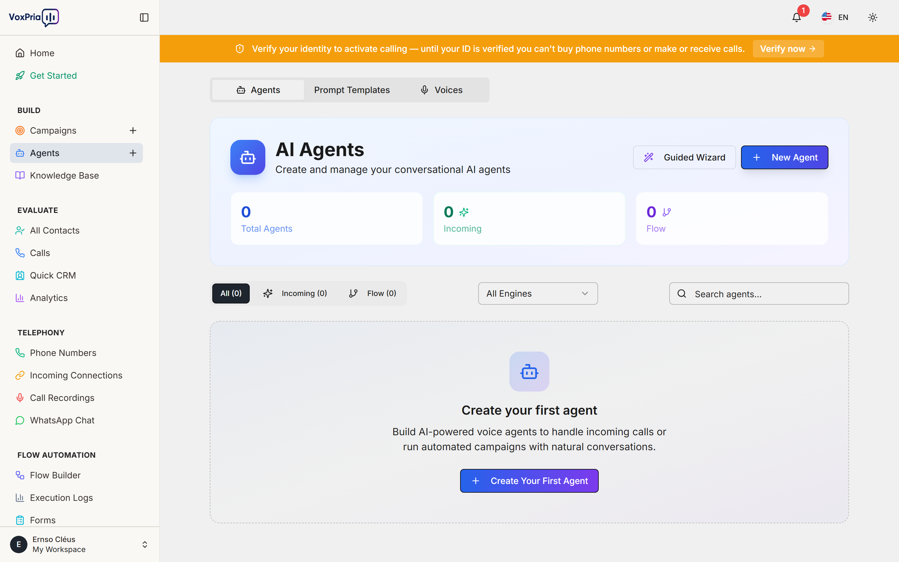 Create a new agent
