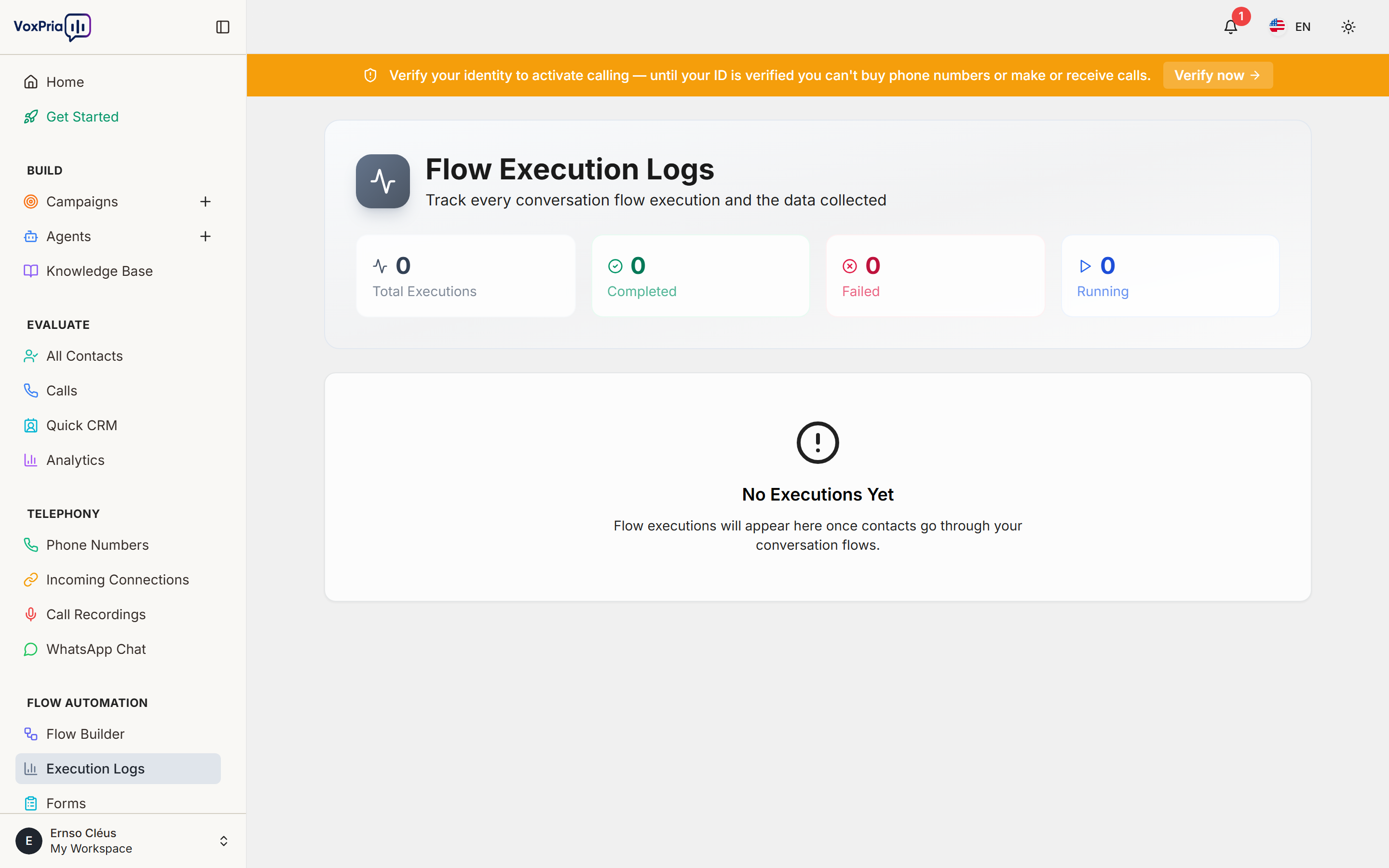 VoxPria Execution Logs