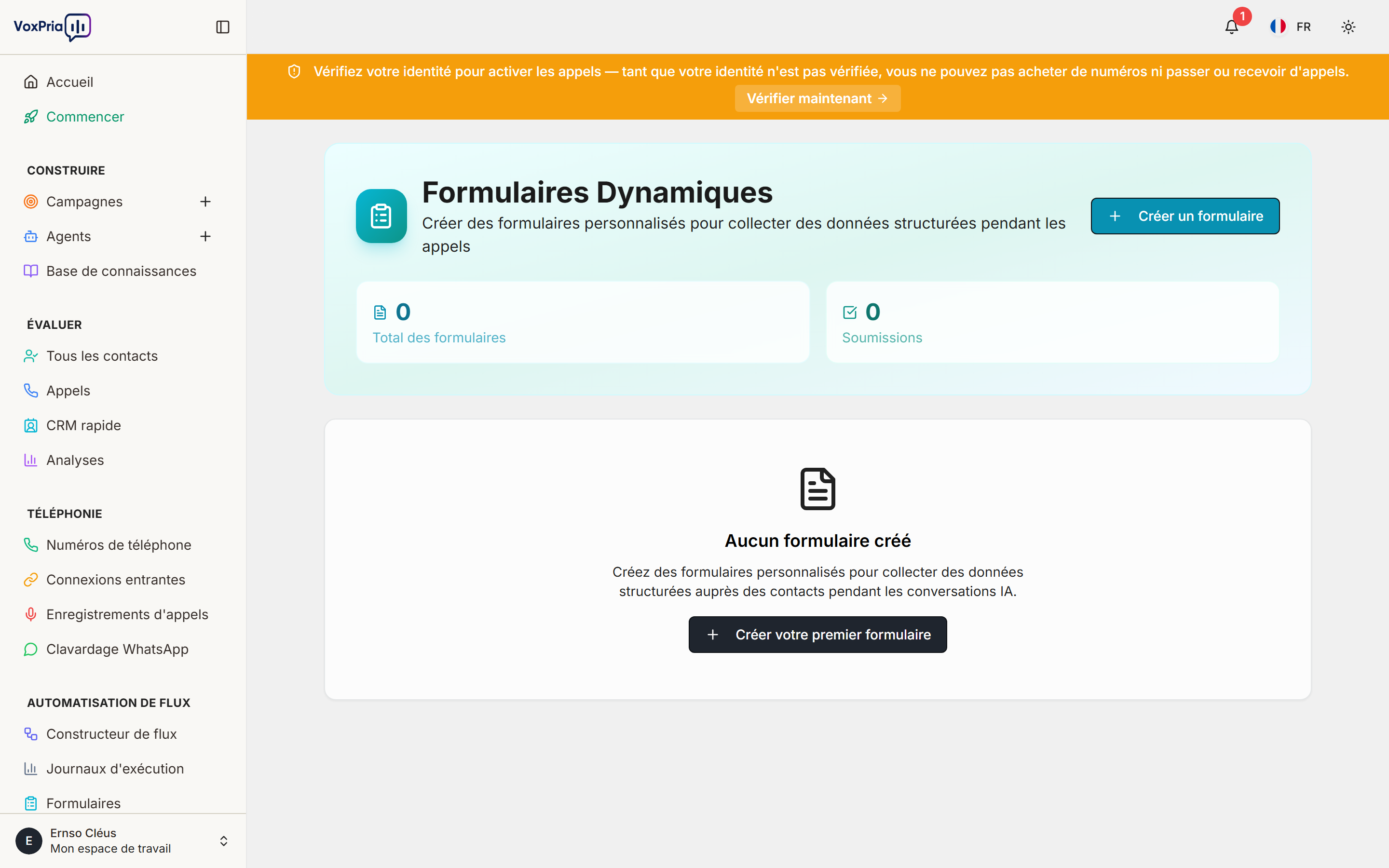 Formulaires VoxPria
