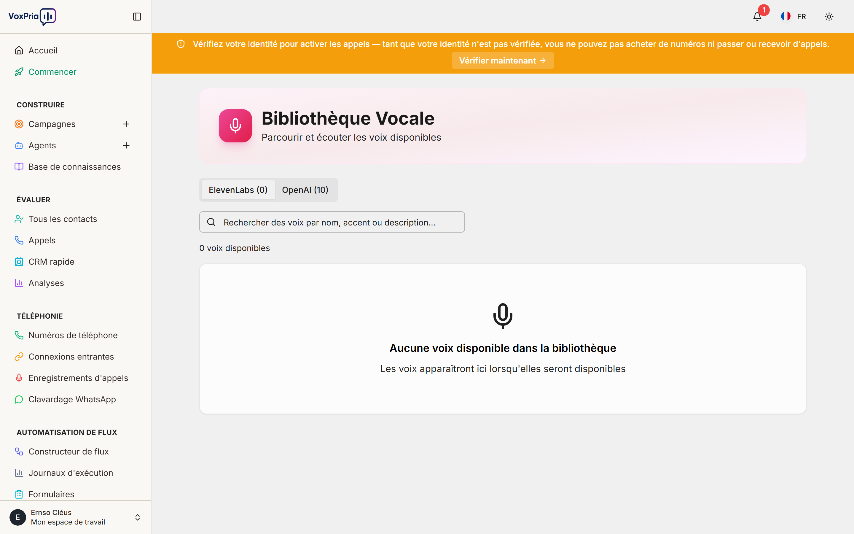 Bibliothèque de voix VoxPria
