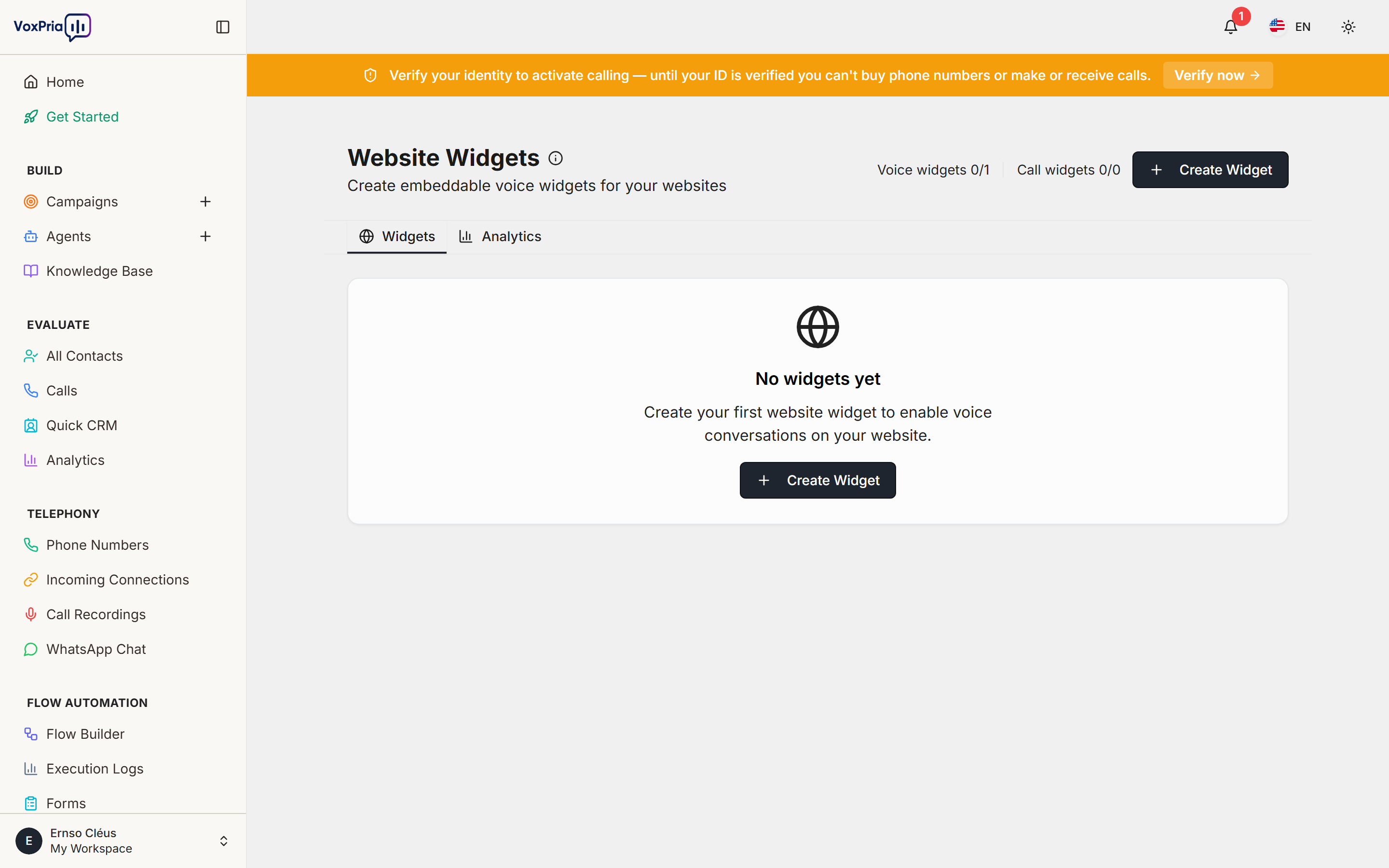 VoxPria Call Widgets